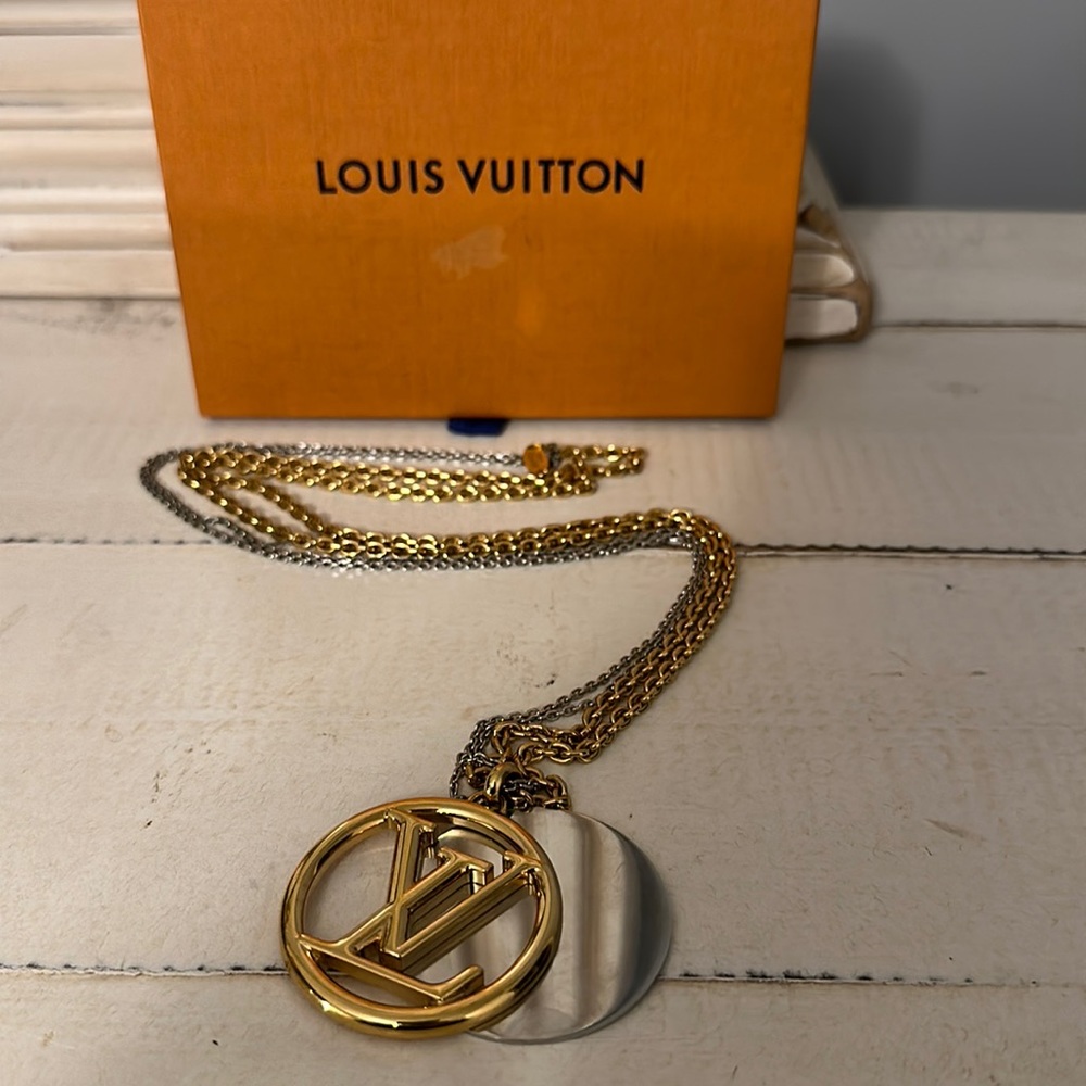 Authentic Louis Vuitton two toned necklace